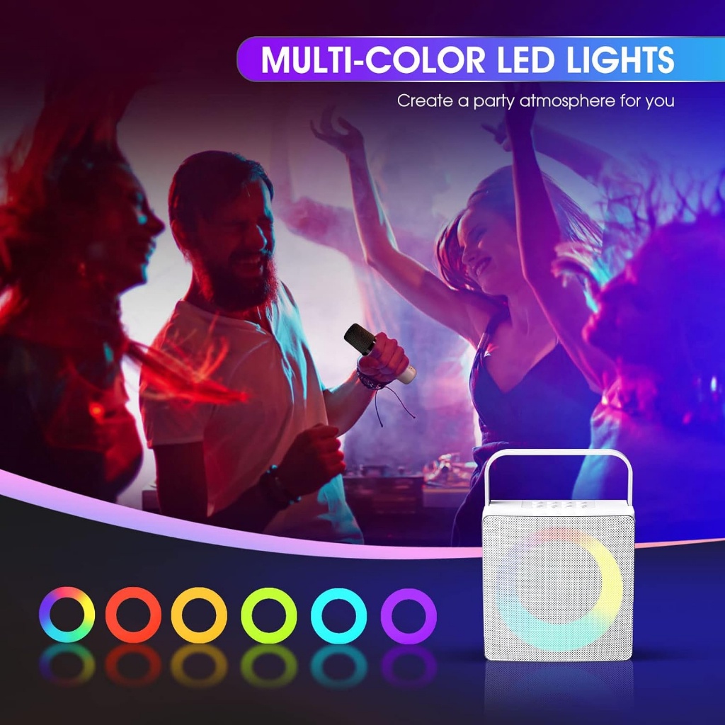 [ELECTROPICALLY] SDRD SD 508 SPEAKER KARAOKE BLUETOOH SDRD SD508 DENGAN 2 MICROPHONE WIRELESS