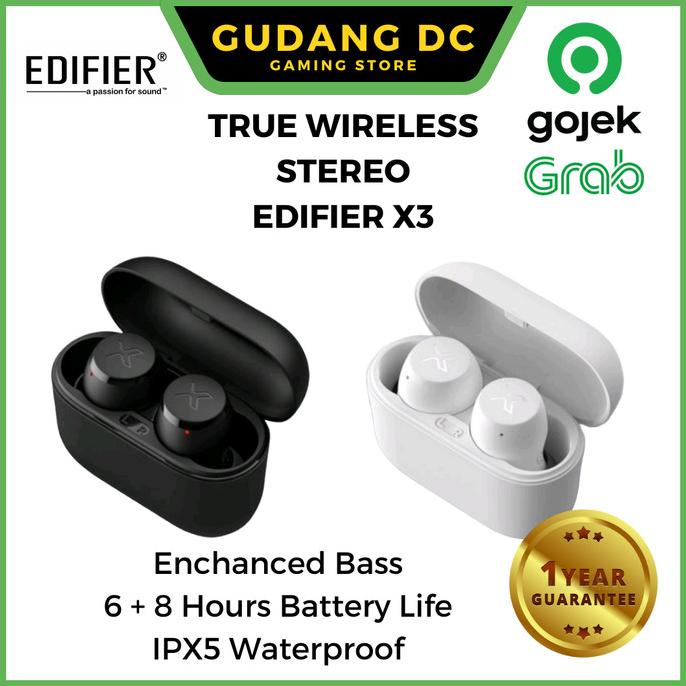 Headset Bluetooth TWS True Wireless Earbuds Edifier X3