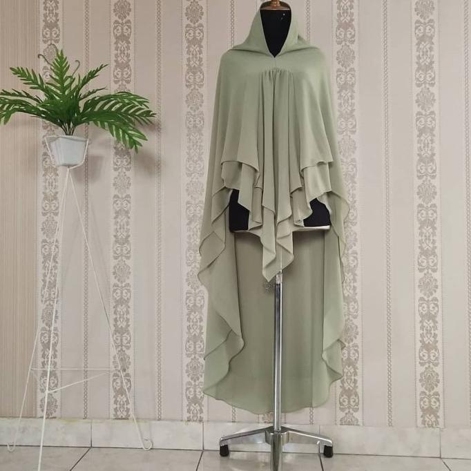 Khimar Jumbo-Hijab Premium Halimah Original Jns Hijab Original