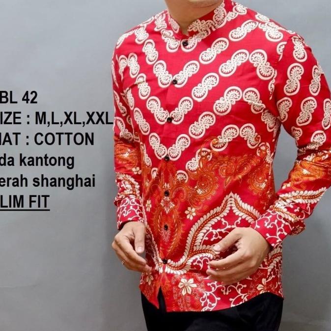 New Sale Kemeja Batik Pria Edisi Natal Lbl 42 Original