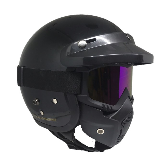 Helm Bogo Retro Goggle Mask Goggle Masker