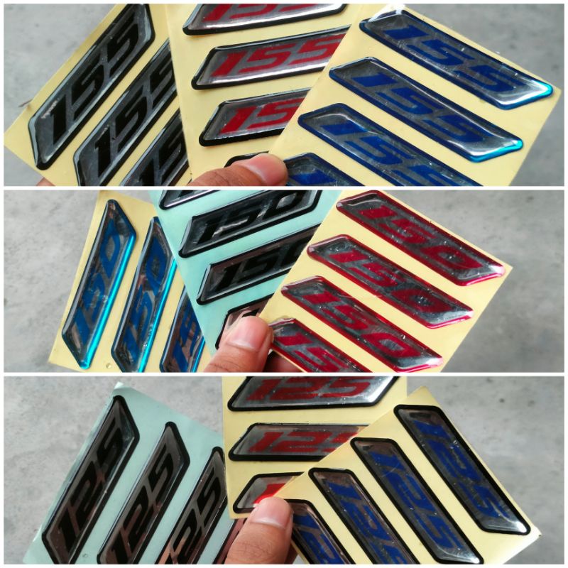 Stiker Timbul  125 150 155 Sticker Timbul Motor Stiker Timbul Motor Vario Beat Aerox Nmax