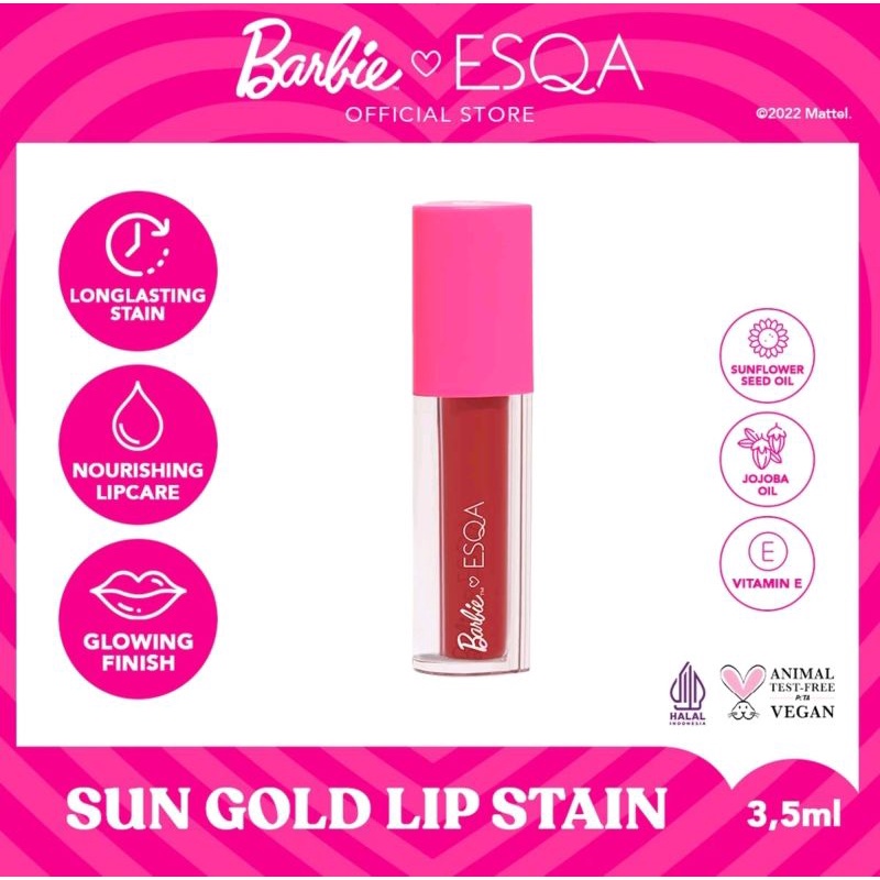 Barbie x ESQA Sun Gold Lip Stain