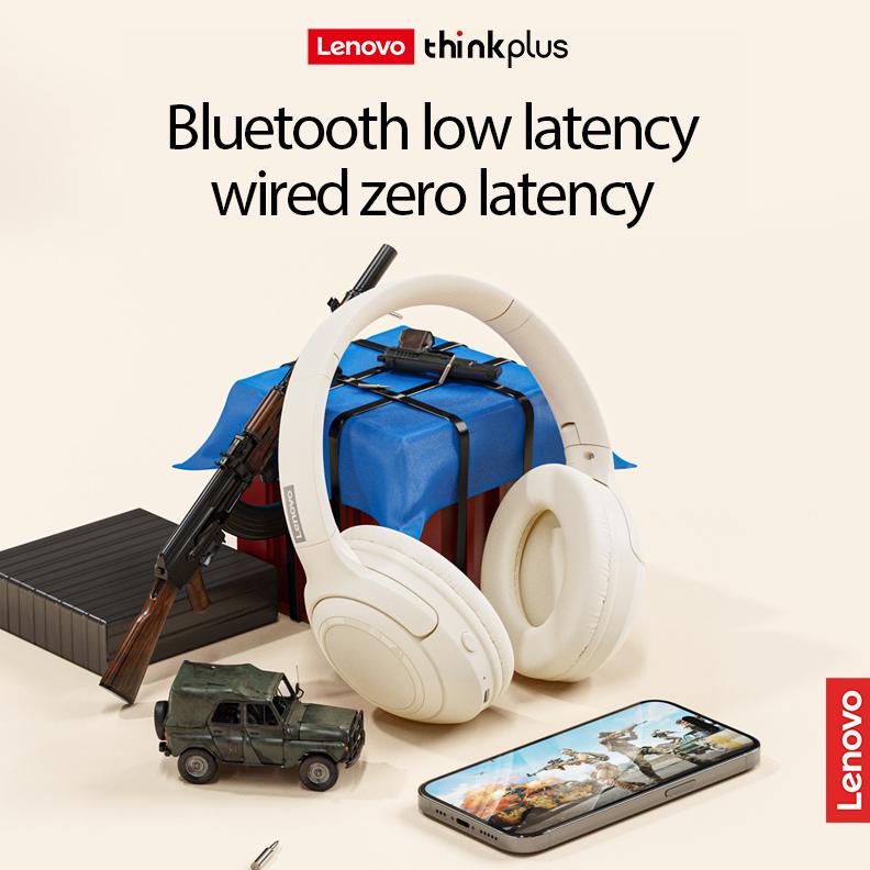 NEW Lenovo Thinkplus Headphone Bluetooth wireless headset 5.3 Stereo Noise Proof Bass Earphone Andro