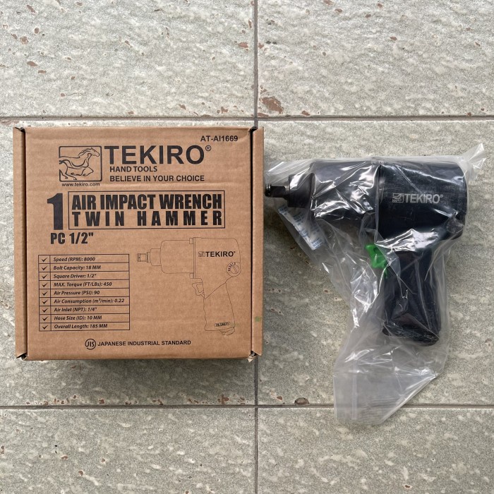 Air Impact 1/2" Twin Hammer Tekiro Kunci Baut Torsi air impact hammer