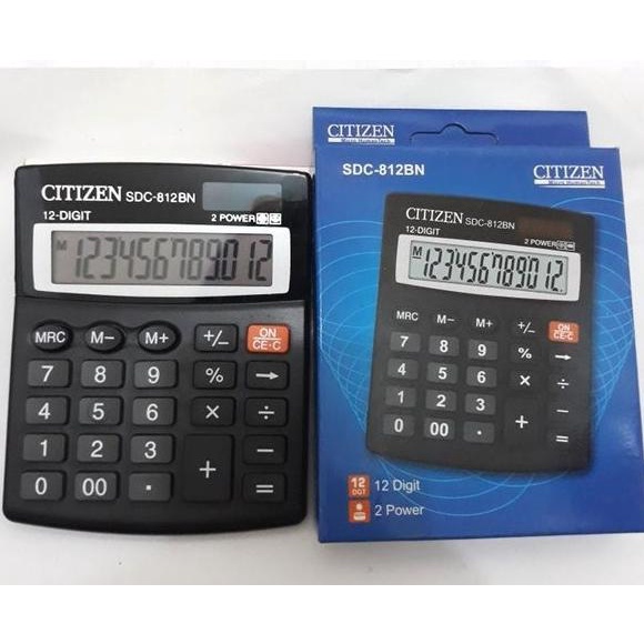 

Kekinian Kalkulator Calculator CITIZEN SDC-812 BN 12 Digit Warna Hitam 812 BN