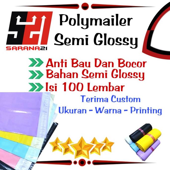 

Limited - Plastik Polymailer Semi Glossy UNGU 17x30 Isi 100 Lembar ~