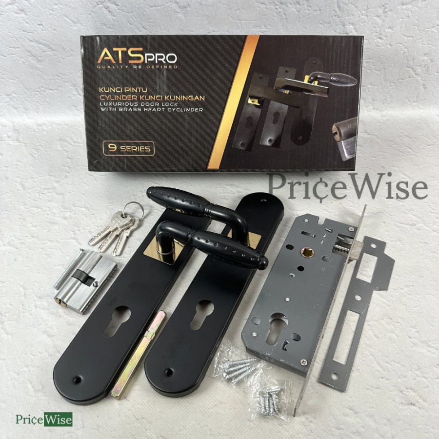 Gagang Body Kunci Pintu Kuningan Set Besar ATS Pro / Handle Body Pintu