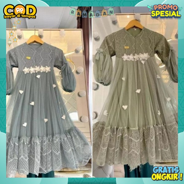 Gamid Anak Perempuan Muselimah Pakean Mengaji Anaj Bsju Lebaran Hari Raya Gamis Anak Usia Tanggung P