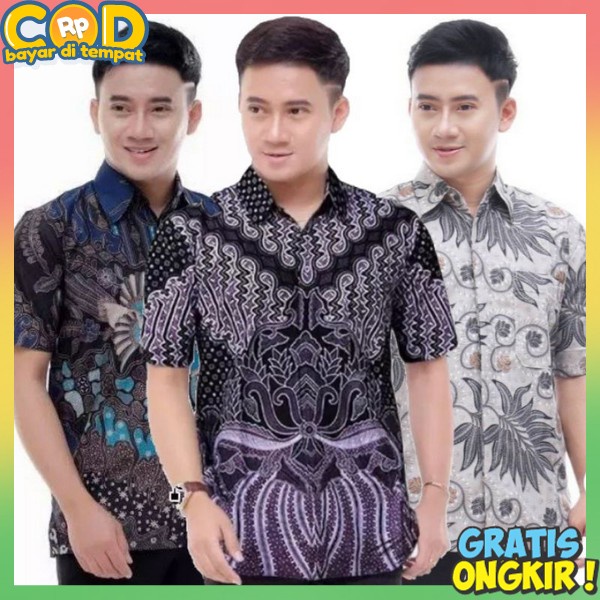 Kemejq Formal Kemeja Batik Pria Cowo Bati Kemeja Batik Pria Kemeja Batik Pria Kekinian Batik Kwmeja 