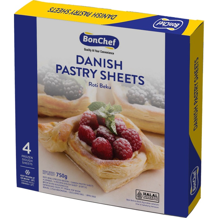 

Terbaru Bon Chef Danish Pastry Sheet 750Grm Beku Promo Terlaris