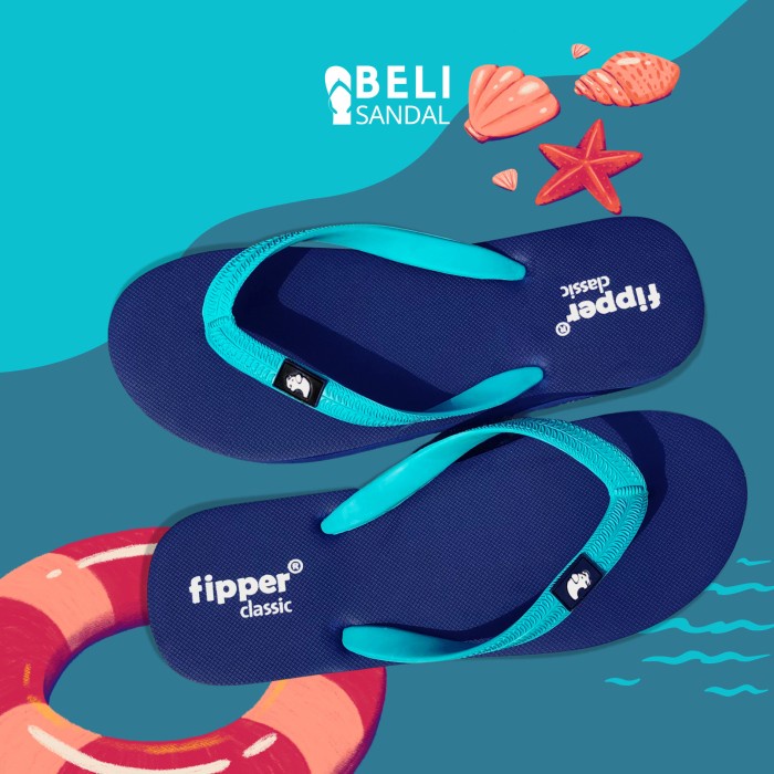 Fipper Classic / Sandal Jepit Pria Size 9
