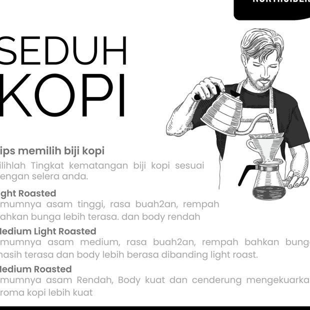 

Hitss!! Kopi Arabika Toraja Pulu-Pulu Fully washed - 1Kg Northsider Coffee