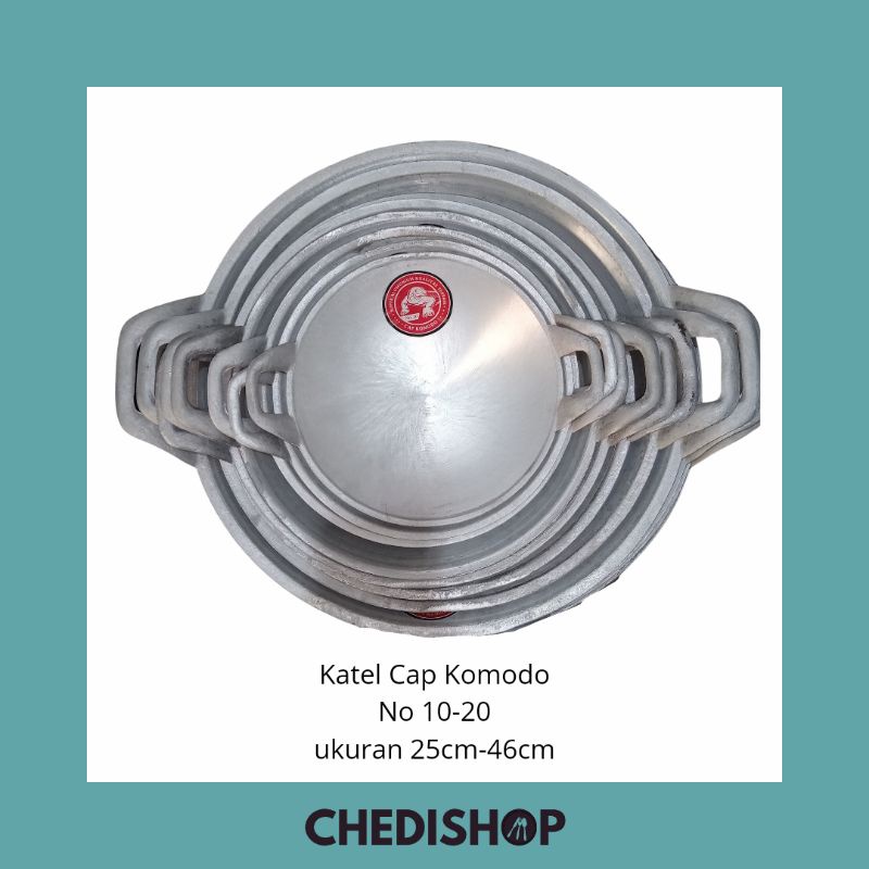 Wajan / Kuali / Katel Penggorengan Berbagai Macam Ukuran Cap Komodo