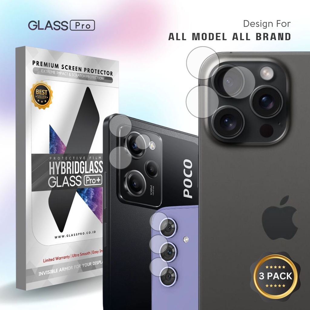 Hybrid Glass Camera for SAMSUNG GALAXY A60 Screen Protector - Anti Gores Kamera Lens Camera Protecto