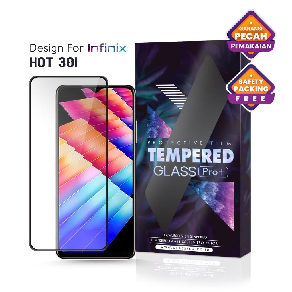 Tempered Glass Infinix Hot 30i Full Cover - Premium Glass Pro