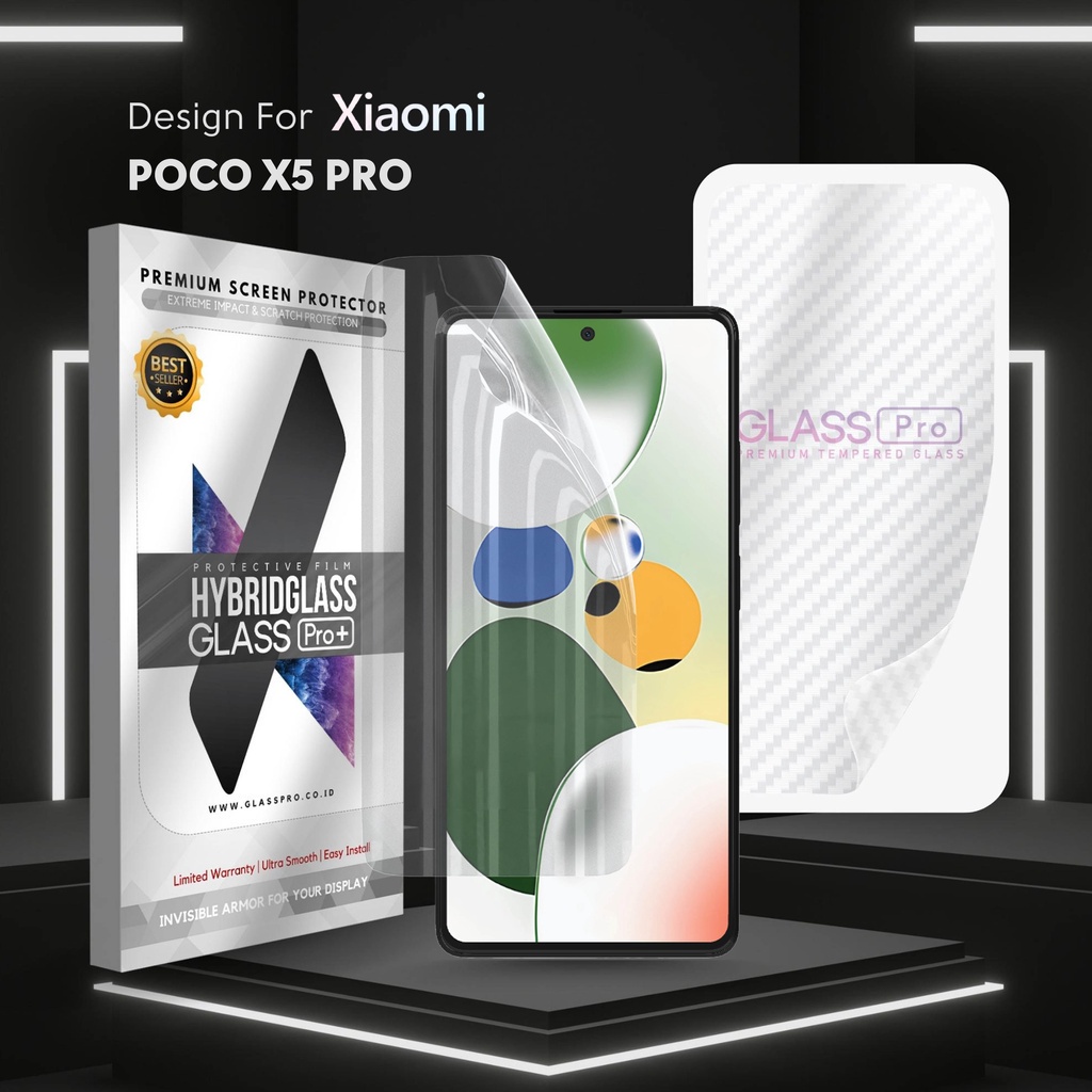 Hybrid Glass Premium Anti Gores Hydrogel Xiaomi Poco X5 Pro Full Cover Screen Protector Glass Pro No