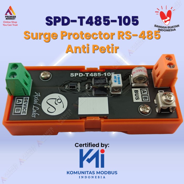 Spd-T485-105 Surge Protector Rs-485 Anti Petir Bus Rs485