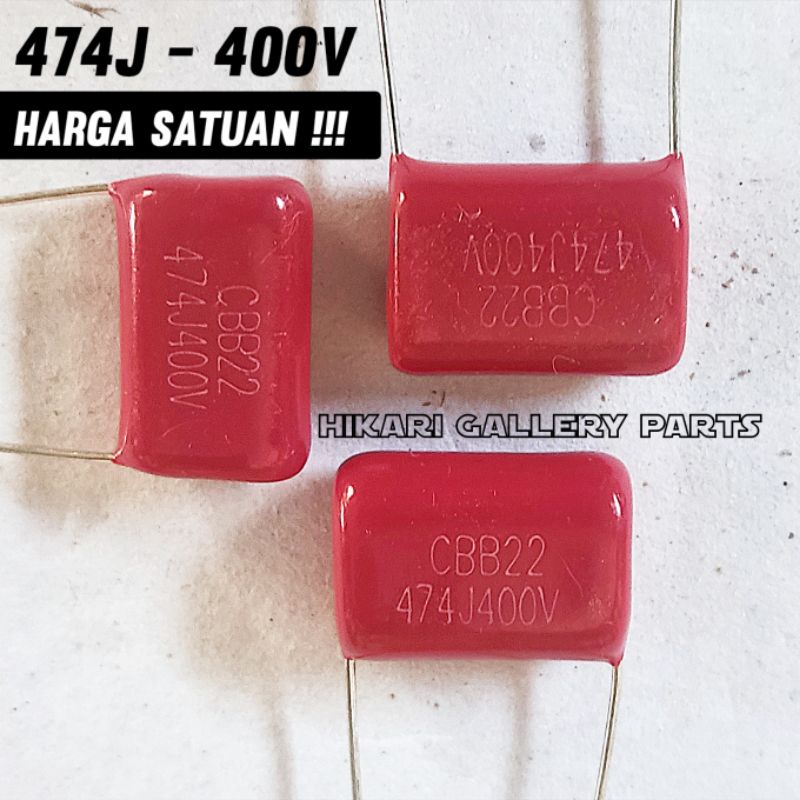 Kapasitor Milar 474J 400V / mylar 400Volt 474j milar 474j 400 volt capacitor milar 474 400v