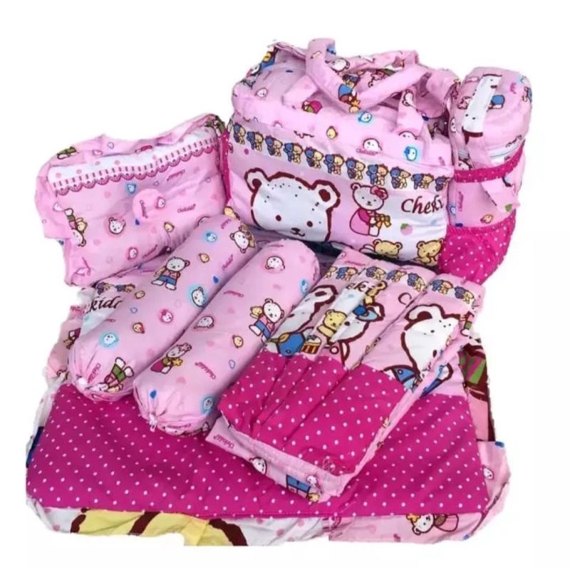 Paket Perlengkapan Bayi  - Perlengkapan Baby 1 Paket Komplit - Kasur Bayi 1 Set Lengkap Tas Dan Gend