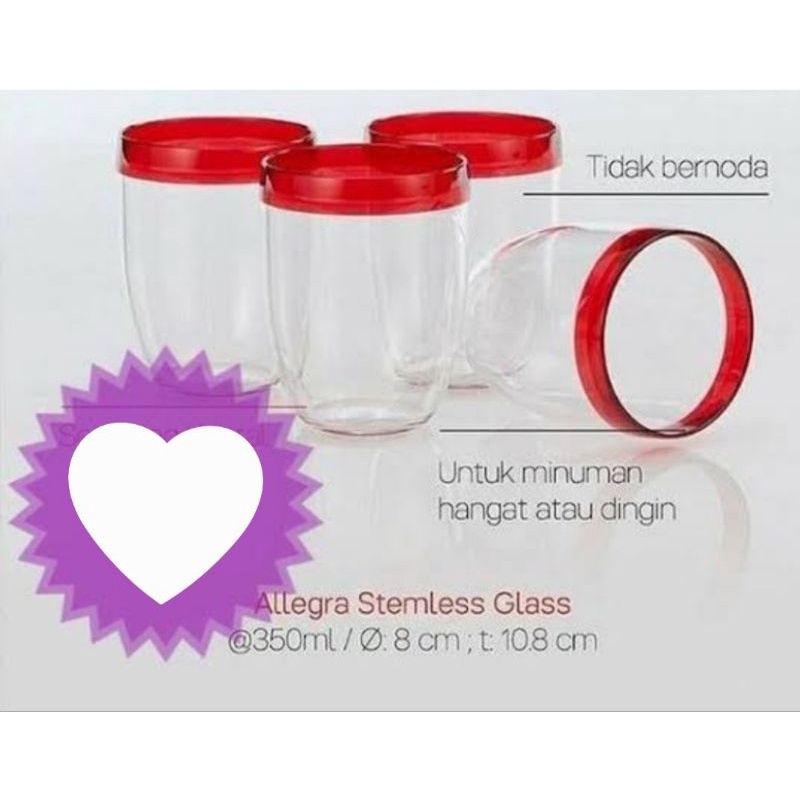Allegra Stemless Glass