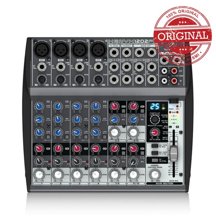 Behringer Xenyx 1202Fx Mixer With Audio Fx Original Dan Terpercaya