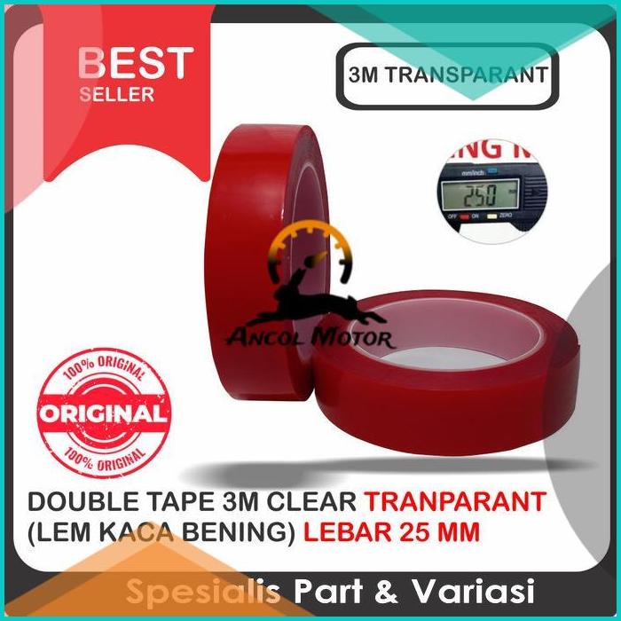 

Double Tape 3M Clear Tranparant Lem Kaca Bening Dobel Perekat Foam 16n