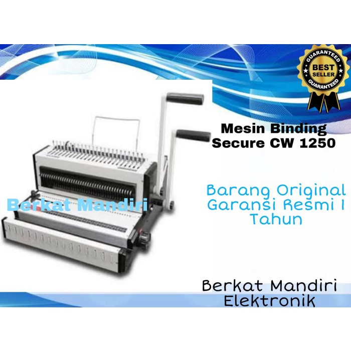 

Secure CW-1250 Mesin Binding Spiral Kawat & Plastik