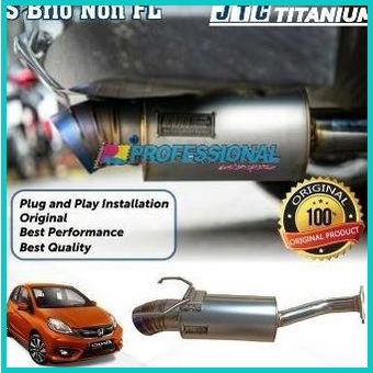 Exhaust Knalpot JTC titanium Muffler catback H. Brio Non Facelift 16no