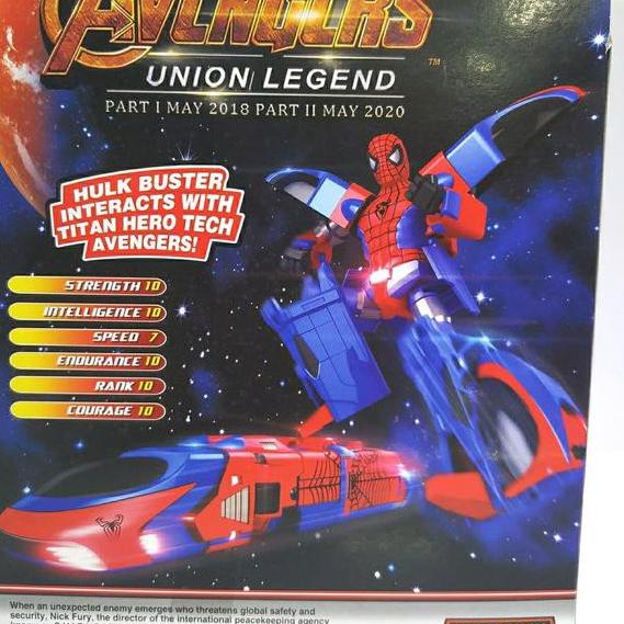 Tkl Mainan Union Legend Spiderman / Kereta Api Spiderman -