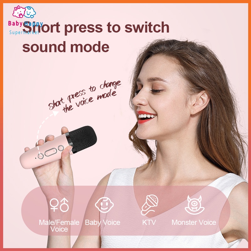 [ELECTROPICALLY] Mesin Karaoke untuk Anak-anak dan Dewasa, Speaker Bluetooth Portabel dengan