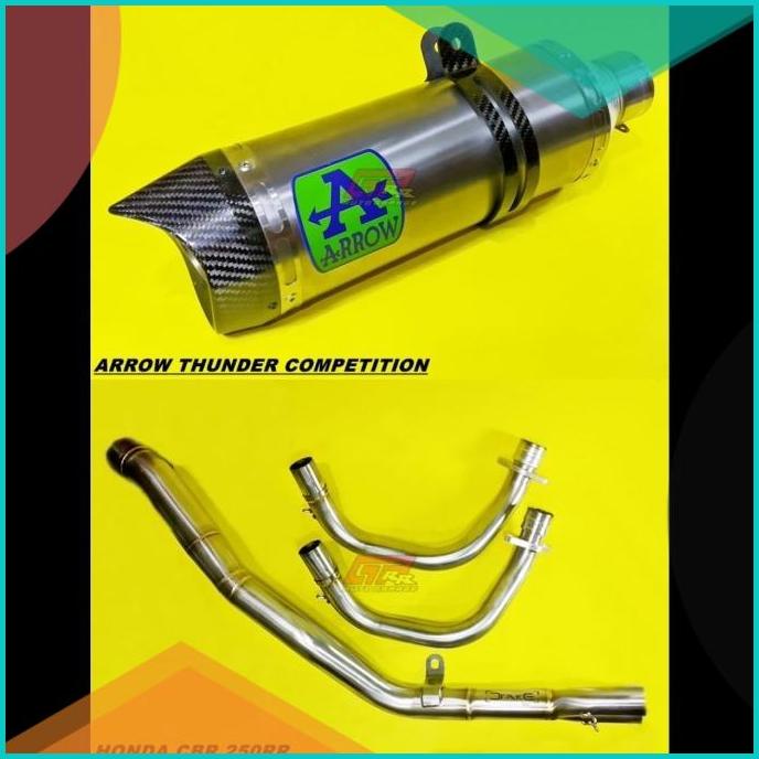 Knalpot Arrow Thunder Competition Titanium Fullsystem CBR 250RR 250 RR