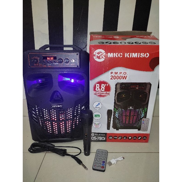 [ELECTROPICALLY] COD SPEAKER Kimiso QS 7801-Speaker Bluetooth Karaoke Kimiso QS 7801-Salon aktif