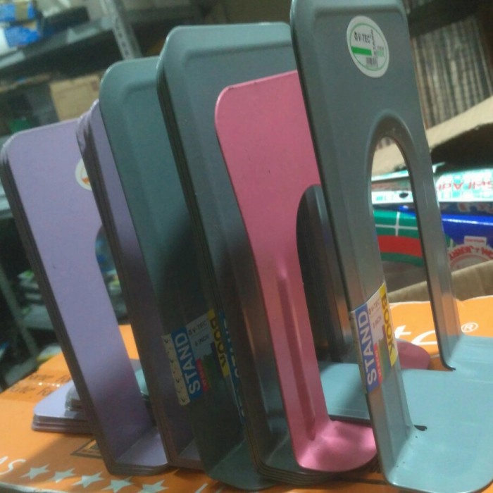 

Terbaru Pembatas Buku Standing Book Besi 20 X 14 Vtec Per Sett- Warna Promo Terlaris
