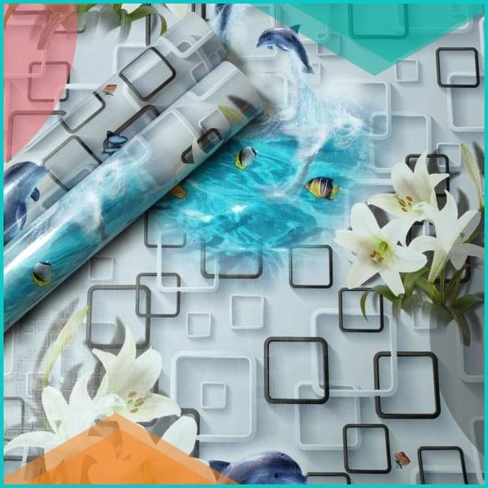 Wallpaper Modern Minimalis Mewah Elegan Stiker Dinding Dekorasi Rumah