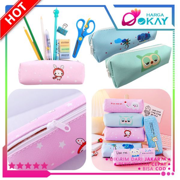 

HO Tempat Pensil Pulpen Karakter Hewan Lucu Kotak Pensil Serbaguna Motif Animal Dompet pouch make up kosmetik wanita