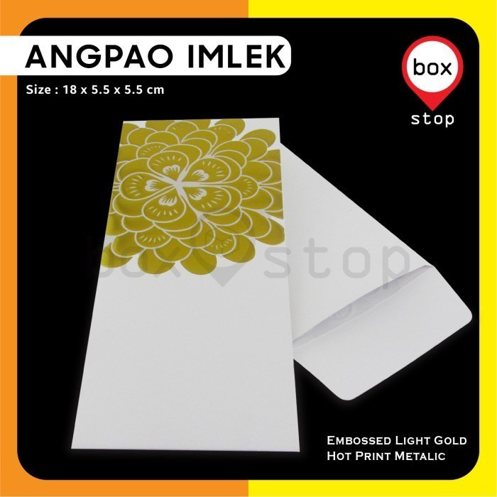 

New! Angpau Merah - Angpao Imlek - Amplop Imlek bunga Emas 6 pcs Limited