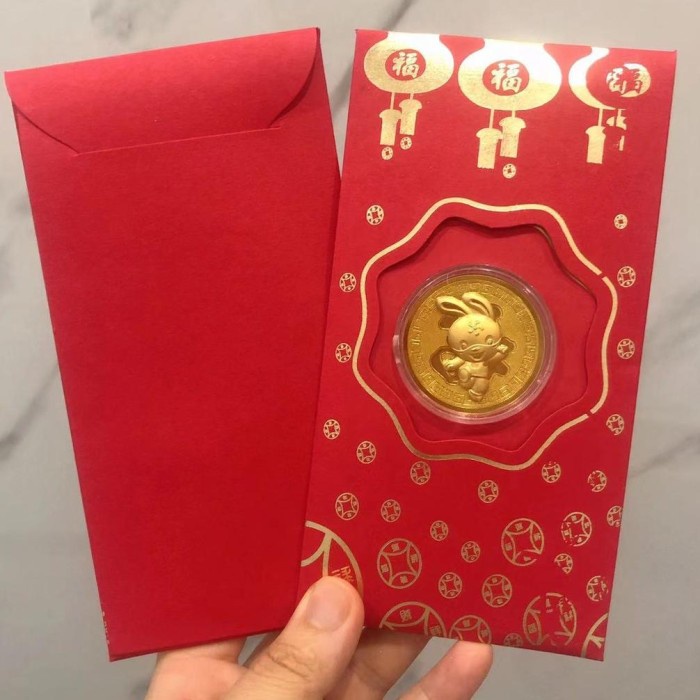 

New! PROMO IMLEK!!!!! Angpao Imlek 2023 / Angpao Imlek Koin Emas Kelinci / - B5 Limited