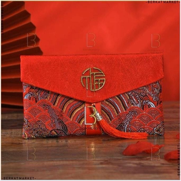

New! Dompet Amplop Angpau Angpao Imlek Shuangxi Sangjit Netral Kain Panjang - 1 LANDSCAPE Limited