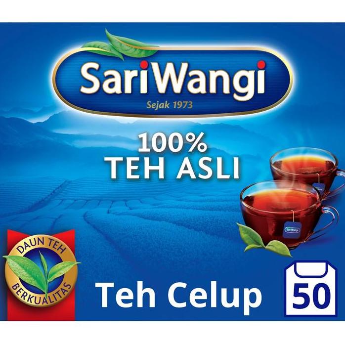 

Best - Sariwangi 100% Teh Hitam Asli Teh Celup Membantu Kesehatan Jantung* 1.85G isi 50 x2 ..