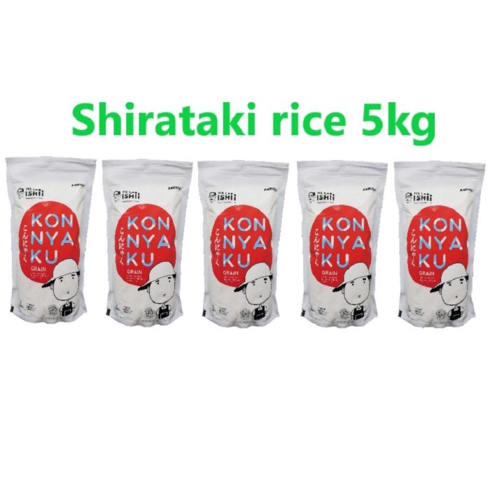 

Shirataki Konnyaku Rice Kecil 5kg / Beras Diet Konyaku harga hemat