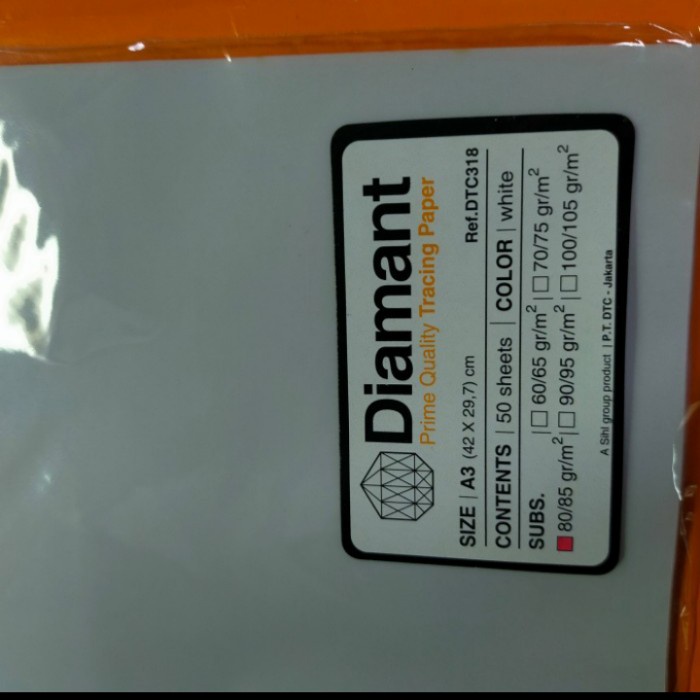 

Terbaru Kertas Kalkir/Tracing Paper A3 Diamant 85 Gram Promo Terlaris