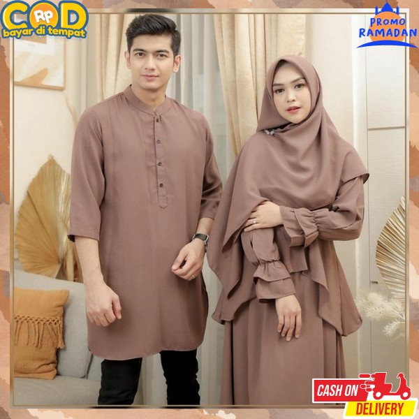 Gamiss Kopel Lebaran Bj Copel Kondangan Gamis Copele Modern Couple Pasangan Wwg Sarimbit Keluarga Te
