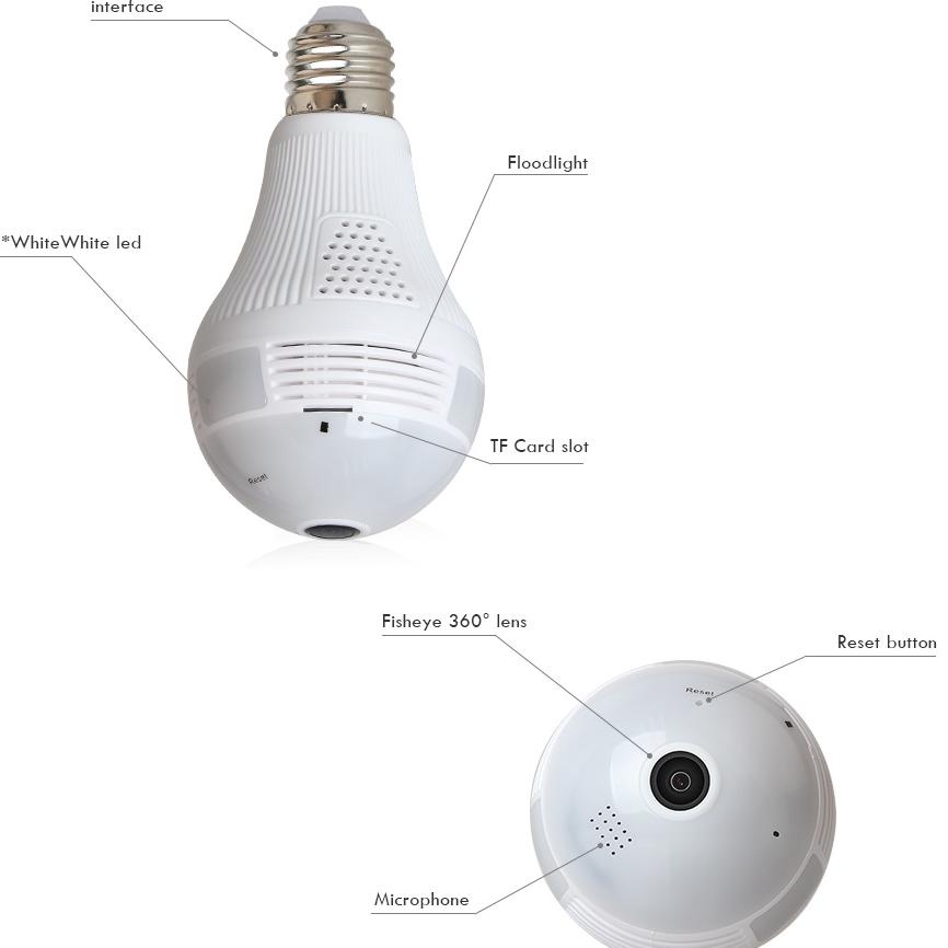Cctv Bohlam Lampu Ip Camera Icsee / Xmeye Cctv Lampu Wifi Wireless Cctv Ip Panorac