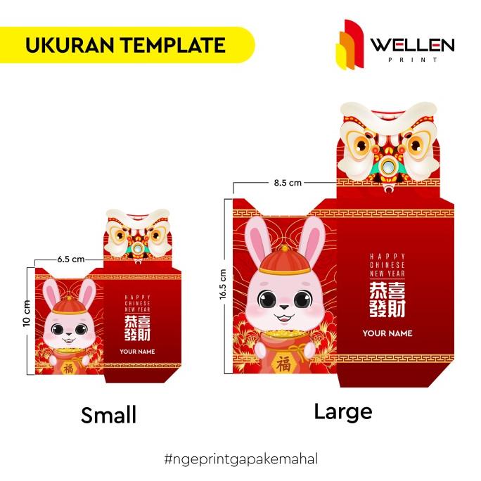 

[IMLEK] Angpao Imlek Custom Print Design Nama / Cetak Amplop Karakter CNY TERLARIS
