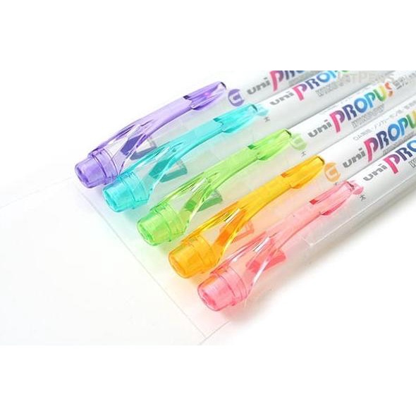 

New Uni Propus Window Soft Color Double-Sided Highlighter Berkualitas