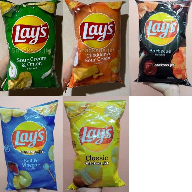 

BIG SALE LAYS POTATO CHIPS CLASSIC / BARBECUE / SALT AND VINEGAR- USA LAYS !!!!!