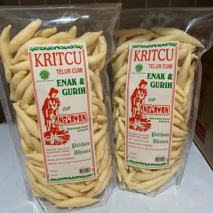 

READY STOCK KRITCU KERIPIK TELOR CUMI CAP NELAYAN MAKANAN KHAS BANGKA 200GR !!!!!