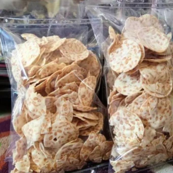

READY STOCK KRIUK, SNACK TEMPE GORENG, TEMPE KRIPIK TIPIS BULAT 1/2 KG, 500 GRAM !!!!!
