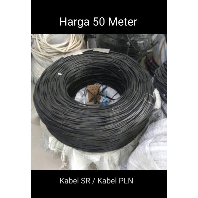 (50Meter) Kabel Twist/Twisted /Kabel Sr/Kabel Listrik/Kabel Pln 2X10Mm